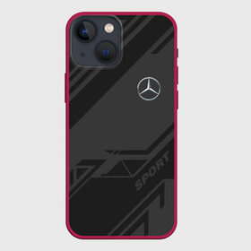 Чехол для iPhone 13 mini с принтом MERCEDES SPORT в Курске,  |  | amg | auto | mercedes | sport | авто | автомобиль | автомобильные | амг | бренд | марка | машины | мерседес | спорт
