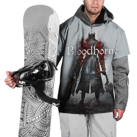 Накидка на куртку 3D с принтом Bloodborne в Курске, 100% полиэстер |  | bb | fromsoftware | vicar amelia | амелия | бладборн | викарий | души | охотники | пиратs | порождение крови | руны