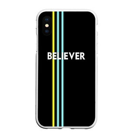 Чехол для iPhone XS Max матовый с принтом Believer Imagine Dragons в Курске, Силикон | Область печати: задняя сторона чехла, без боковых панелей | Тематика изображения на принте: рок