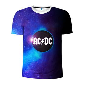 Мужская футболка 3D спортивная с принтом ACDC в Курске, 100% полиэстер с улучшенными характеристиками | приталенный силуэт, круглая горловина, широкие плечи, сужается к линии бедра | ac dc | acdc | acdc ас дс | асдс | метал | молния | музыка | музыканты | певцы