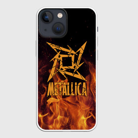 Чехол для iPhone 13 mini с принтом Metallica в Курске,  |  | m | metallica | группа | джеймс хэтфилд | кирк хэмметт | ларс ульрих | метал | металика | металлика | миталика | музыка | роберт трухильо | рок | трэш | трэшметал | хард | хардрок | хеви | хевиметал