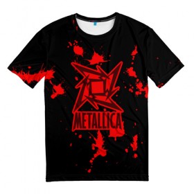 Мужская футболка 3D с принтом Metallica в Курске, 100% полиэфир | прямой крой, круглый вырез горловины, длина до линии бедер | m | metallica | группа | джеймс хэтфилд | кирк хэмметт | ларс ульрих | метал | металика | металлика | миталика | музыка | роберт трухильо | рок | трэш | трэшметал | хард | хардрок | хеви | хевиметал
