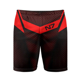 Мужские шорты 3D спортивные с принтом Mass Effect N7 в Курске,  |  | andromed | effect | n7 | альянс | ефект | игра | компьютерная | мас | масс | н7 | онлайн | программа | профессиональный военный код | сокрушитель n7 | фурия n7