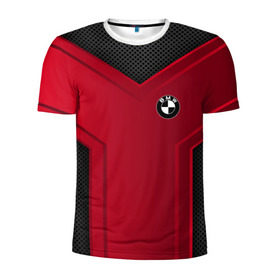Мужская футболка 3D спортивная с принтом bmw sport в Курске, 100% полиэстер с улучшенными характеристиками | приталенный силуэт, круглая горловина, широкие плечи, сужается к линии бедра | 
