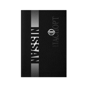 Обложка для паспорта матовая кожа с принтом NISSAN SPORT в Курске, натуральная матовая кожа | размер 19,3 х 13,7 см; прозрачные пластиковые крепления | Тематика изображения на принте: motor | nissan | авто | лого | машина | ниссан | тачка