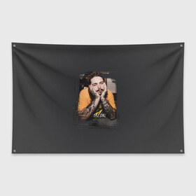 Флаг-баннер с принтом Остин Ричард Пост в Курске, 100% полиэстер | размер 67 х 109 см, плотность ткани — 95 г/м2; по краям флага есть четыре люверса для крепления | 
