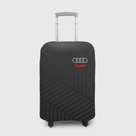 Чехол для чемодана 3D с принтом AUDI SPORT в Курске, 86% полиэфир, 14% спандекс | двустороннее нанесение принта, прорези для ручек и колес | audi | auto | авто | ауди | бренд | марка | машина