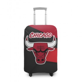 Чехол для чемодана 3D с принтом Чикаго в Курске, 86% полиэфир, 14% спандекс | двустороннее нанесение принта, прорези для ручек и колес | chicago bulls | nba | баскетбол | нба | спорт | чикаго