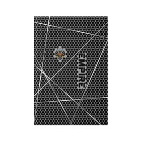 Обложка для паспорта матовая кожа с принтом Империя в Курске, натуральная матовая кожа | размер 19,3 х 13,7 см; прозрачные пластиковые крепления | герб | металл | текстура