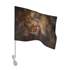 Флаг для автомобиля с принтом Charles IV в Курске, 100% полиэстер | Размер: 30*21 см | Тематика изображения на принте: deliverance | kingdom come | kingdom come deliverance | knight | кингдам кам | король | рыцарь | средневековье | средние века
