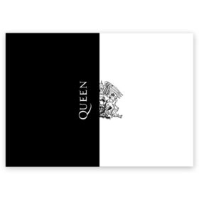 Поздравительная открытка с принтом Queen в Курске, 100% бумага | плотность бумаги 280 г/м2, матовая, на обратной стороне линовка и место для марки
 | paul rodgers | queen | брайан мэй | джон дикон | квин | меркури | меркьюри | мэркури | роджер тейлор | рок группа | фредди | фреди