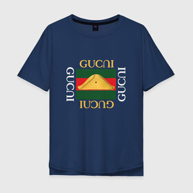 Мужская футболка хлопок Oversize с принтом Гусли в Курске, 100% хлопок | свободный крой, круглый ворот, “спинка” длиннее передней части | gucci | gucli | gusli | гучи | гуччи