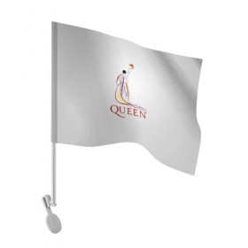 Флаг для автомобиля с принтом Queen в Курске, 100% полиэстер | Размер: 30*21 см | paul rodgers | queen | брайан мэй | джон дикон | квин | меркури | меркьюри | мэркури | роджер тейлор | рок группа | фредди | фреди