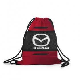 Рюкзак-мешок 3D с принтом MAZDA SPORT в Курске, 100% полиэстер | плотность ткани — 200 г/м2, размер — 35 х 45 см; лямки — толстые шнурки, застежка на шнуровке, без карманов и подкладки | auto | car | mazda | автомобиль | мазда | марка