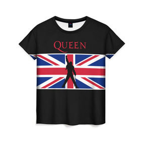 Женская футболка 3D с принтом Queen в Курске, 100% полиэфир ( синтетическое хлопкоподобное полотно) | прямой крой, круглый вырез горловины, длина до линии бедер | paul rodgers | queen | джон дикон | квин | меркури | меркьюри | мэркури | рок группа | тейлор | фредди | фреди