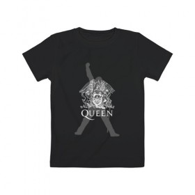 Детская футболка хлопок с принтом Queen в Курске, 100% хлопок | круглый вырез горловины, полуприлегающий силуэт, длина до линии бедер | paul rodgers | queen | брайан мэй | джон дикон | квин | меркури | меркьюри | мэркури | роджер тейлор | рок группа | фредди | фреди