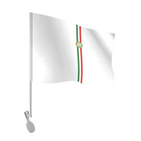Флаг для автомобиля с принтом Чеченская республика в Курске, 100% полиэстер | Размер: 30*21 см | grozny | герб | грозный | патриот | северный кавказ | флага | цвета