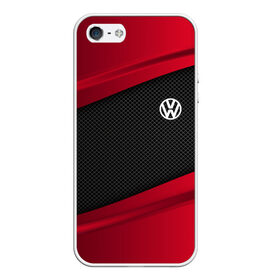 Чехол для iPhone 5/5S матовый с принтом VOLKSWAGEN SPORT в Курске, Силикон | Область печати: задняя сторона чехла, без боковых панелей | auto | car | carbon | volkswagen | автомобиль | машина