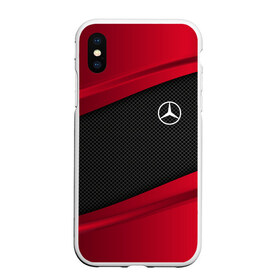 Чехол для iPhone XS Max матовый с принтом MERCEDES BENZ SPORT в Курске, Силикон | Область печати: задняя сторона чехла, без боковых панелей | Тематика изображения на принте: auto | car | carbon | mercedes | mercedes benz | автомобиль | машина | мерседес