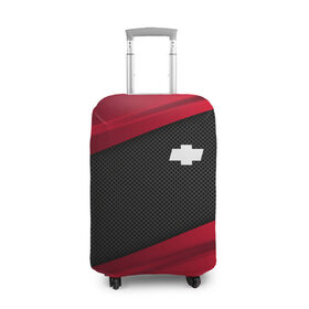 Чехол для чемодана 3D с принтом CHEVROLET SPORT в Курске, 86% полиэфир, 14% спандекс | двустороннее нанесение принта, прорези для ручек и колес | 