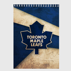 Скетчбук с принтом Торонто олд в Курске, 100% бумага
 | 48 листов, плотность листов — 100 г/м2, плотность картонной обложки — 250 г/м2. Листы скреплены сверху удобной пружинной спиралью | nhl | нхл | спорт | торонто | хоккей