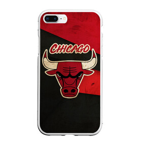 Чехол для iPhone 7Plus/8 Plus матовый с принтом Чикаго олд в Курске, Силикон | Область печати: задняя сторона чехла, без боковых панелей | chicago | chicago bulls | nba | баскетбол | нба | спорт | чикаго | чикаго булз