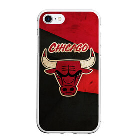 Чехол для iPhone 7/8 матовый с принтом Чикаго олд в Курске, Силикон | Область печати: задняя сторона чехла, без боковых панелей | chicago | chicago bulls | nba | баскетбол | нба | спорт | чикаго | чикаго булз