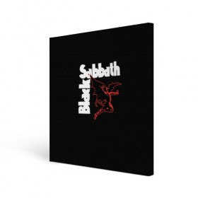 Холст квадратный с принтом BLACK SABBATH в Курске, 100% ПВХ |  | black sabbath | билл уорд | блэк саббат | британская рок группа | гизер батлер | группа | музыка | оззи осборн | рок | тони айомми | хеви метал