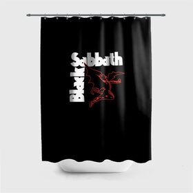 Штора 3D для ванной с принтом BLACK SABBATH в Курске, 100% полиэстер | плотность материала — 100 г/м2. Стандартный размер — 146 см х 180 см. По верхнему краю — пластиковые люверсы для креплений. В комплекте 10 пластиковых колец | black sabbath | билл уорд | блэк саббат | британская рок группа | гизер батлер | группа | музыка | оззи осборн | рок | тони айомми | хеви метал
