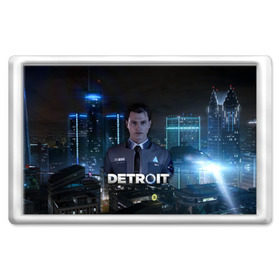 Магнит 45*70 с принтом Detroit: Become Human - Connor в Курске, Пластик | Размер: 78*52 мм; Размер печати: 70*45 | 