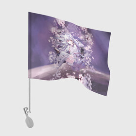 Флаг для автомобиля с принтом Mahiru Hiragi в Курске, 100% полиэстер | Размер: 30*21 см | owari no seraph | seraph of the end | последний серафим