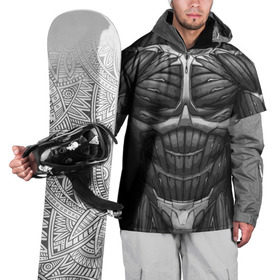 Накидка на куртку 3D с принтом Экзоскелет CRYSIS в Курске, 100% полиэстер |  | crysis |   робот | бионический | бронь | броня | доспехи | костюм | крайсис | экзоскелет