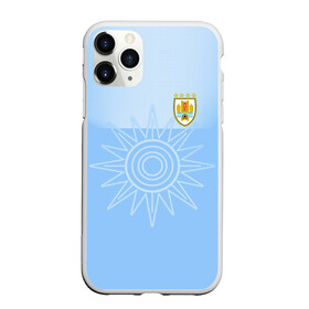 Чехол для iPhone 11 Pro матовый с принтом Уругвай домашняя форма в Курске, Силикон |  | домашняя форма | уругвай | уругвай домашняя форма