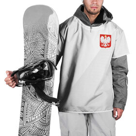 Накидка на куртку 3D с принтом Польша домашняя форма в Курске, 100% полиэстер |  | Тематика изображения на принте: 