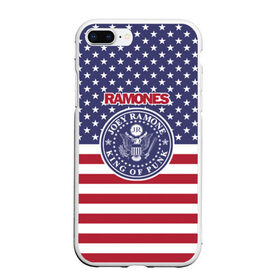 Чехол для iPhone 7Plus/8 Plus матовый с принтом Ramones в Курске, Силикон | Область печати: задняя сторона чехла, без боковых панелей | группа | панк | рамон | рамонес | рамоунз | рамоунс | рок | хард