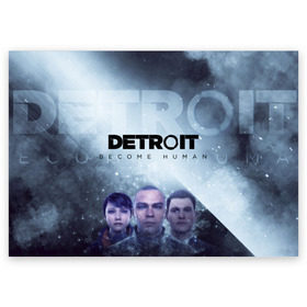 Поздравительная открытка с принтом Detroit become human в Курске, 100% бумага | плотность бумаги 280 г/м2, матовая, на обратной стороне линовка и место для марки
 | dbh | detroit | gamer