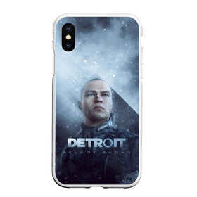 Чехол для iPhone XS Max матовый с принтом Detroit become human в Курске, Силикон | Область печати: задняя сторона чехла, без боковых панелей | dbh | detroit | gamer