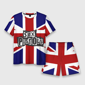 Мужской костюм с шортами 3D с принтом Sex Pistols в Курске,  |  | англия | британия | панк | флаг