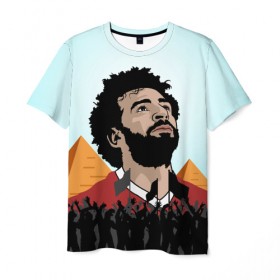 Мужская футболка 3D с принтом Salah Egypt в Курске, 100% полиэфир | прямой крой, круглый вырез горловины, длина до линии бедер | liverpool | mohamed | mohammed | salah | ливерпуль | мохамед | мохаммед | салах