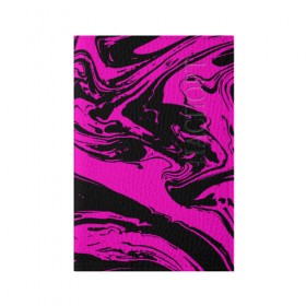 Обложка для паспорта матовая кожа с принтом Черно розовый акрил в Курске, натуральная матовая кожа | размер 19,3 х 13,7 см; прозрачные пластиковые крепления | волна | естественный | искусство | камень | краска | красочный | линии | модерн | мокрый | натуральный | яркие