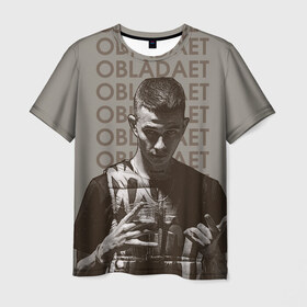 Мужская футболка 3D с принтом New rap в Курске, 100% полиэфир | прямой крой, круглый вырез горловины, длина до линии бедер | назар вотяков | обладает | русский рэп