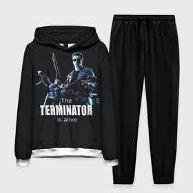 Мужской костюм 3D (с толстовкой) с принтом Terminator alive в Курске,  |  | arnold schwarzenegger | арнольд шварценеггер | киборг | кино | терминатор
