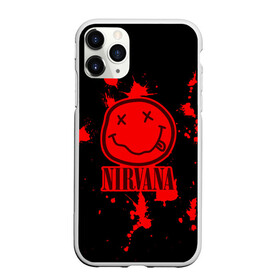 Чехол для iPhone 11 Pro матовый с принтом Nirvana в Курске, Силикон |  | cobain | kurt | nevermino | nirvana | альтернативный | гранж | грол | группа | дональд | кобейн | курт | музыка | надпись | нервана | нирвана | новоселич | певец | рок | смайл | смайлик | солист