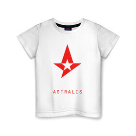 Детская футболка хлопок с принтом Astralis - The Form в Курске, 100% хлопок | круглый вырез горловины, полуприлегающий силуэт, длина до линии бедер | astralis | counter strike | cs go