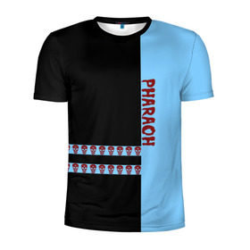 Мужская футболка 3D спортивная с принтом Pharaoh в Курске, 100% полиэстер с улучшенными характеристиками | приталенный силуэт, круглая горловина, широкие плечи, сужается к линии бедра | pharaoh | rap | битмейкер | голубин | реп | рэп | фараон | фристайл | хип хоп | хипхоп