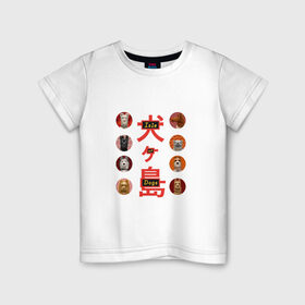 Детская футболка хлопок с принтом Остров собак - собаки в Курске, 100% хлопок | круглый вырез горловины, полуприлегающий силуэт, длина до линии бедер | isle of dogs | wes anderson | кобаяши | кукольная анимация | остров собак | собачий остров | уэс андерсон | япония