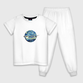 Детская пижама хлопок с принтом Space X в Курске, 100% хлопок |  брюки и футболка прямого кроя, без карманов, на брюках мягкая резинка на поясе и по низу штанин
 | ван гог | илон | илон маск | искусство | космос | лунная ночь | маск | небо | прикольная | технологии | тренд