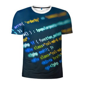 Мужская футболка 3D спортивная с принтом Programming collection в Курске, 100% полиэстер с улучшенными характеристиками | приталенный силуэт, круглая горловина, широкие плечи, сужается к линии бедра | c++ | html | php | код | компьютеры | программист | технологии | хакер | цифры