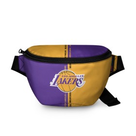 Поясная сумка 3D с принтом Los angeles lakers. NBA в Курске, 100% полиэстер | плотная ткань, ремень с регулируемой длиной, внутри несколько карманов для мелочей, основное отделение и карман с обратной стороны сумки застегиваются на молнию | basketbal | basketball | la | lakers | los angeles | los angeles lakers | national | nba | анжелес | баскетбол | лос анджелес | лэйкерс | национальная бескетбольная ассоциация | нба | онил | шакил