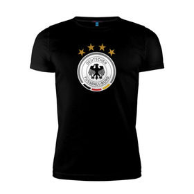 Мужская футболка премиум с принтом Сборная Германии в Курске, 92% хлопок, 8% лайкра | приталенный силуэт, круглый вырез ворота, длина до линии бедра, короткий рукав | сборная германии | футбол | чемпионат мира